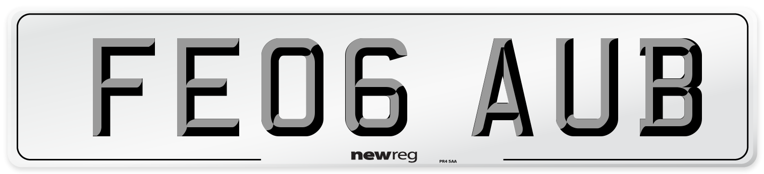 FE06 AUB Number Plate from New Reg